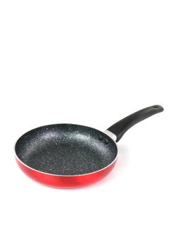 Buy Variety of Sizes | High-Quality Nonstick Fry Pan with Soft Handle | Suitable for Induction Cookers, Ovens, and Gas Stoves - Red/Black in Saudi Arabia