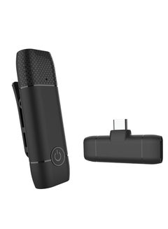 Buy Mini Wireless Lavalier Microphone Black in UAE