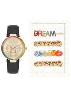 Buy Ladies Casual Analog Watch & Hair Clip Set A1136G-42-A02 in Saudi Arabia