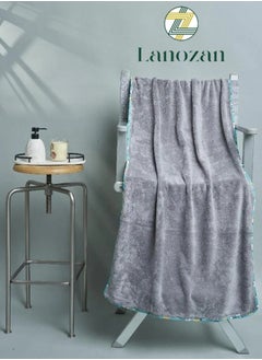 Buy Medium Bath Towel Size 140*70*2.5cm Grey in Saudi Arabia