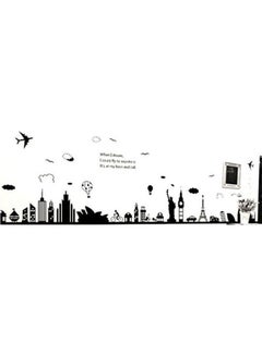 Buy Europe Style City Wall Stickers Removable For Living Room Bedroom Home Decoration Wall Sticker[9214] in Egypt