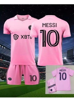 Buy 2324 Miami International League Jersey Set,#10 Messi Home Jersey and Shorts,Football Messi Special Edition,Kids Set,Gift in UAE