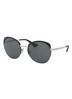 اشتري Full Rim Cat Eye Women Sunglass - SPR54S 7AX-5Z1- Lens Size: 59 mm - Silver/Grey Polarized في السعودية