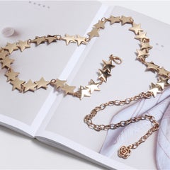 Eyraevor Women Star Waist Chain Belt Gold Silver Chain Belt | INDIA