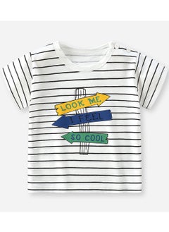 Buy Pure Cotton Student Children's T-Shirt Short Sleeves in UAE