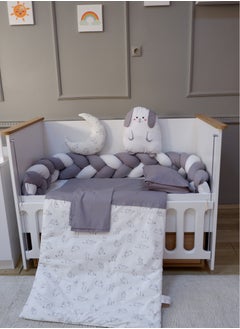 Buy Triple Braided Baby Bed Rails with Quilt, Pillows and Sheet in Saudi Arabia