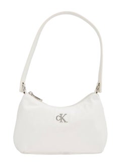 Buy Women's Sleek Shoulder Bag - Polyester, White in Saudi Arabia