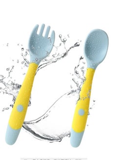 Buy Non-Slip Baby Spoon And Fork Set in Saudi Arabia