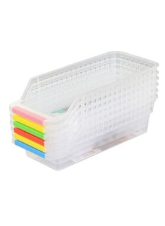 Buy 4PCS Refrigerator Organizer Baskets, Ideal for Fridge and Freezer Organization and Counter Food Containers, Assorted Colors in UAE