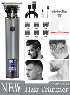 Buy Hair Clippers Electric Low Heat Conduction with 6 Kinds of Positioning Combs Hair Cutting Kit Pro Mens Clippers for LED Display Cordless Rechargeable Hair Trimmer Set Professional Barbers Grooming Kit in Saudi Arabia