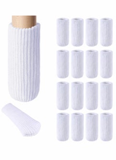 Buy Chair Leg Socks 16 Pcs High Elastic Knitted Chair Leg Floor Protectors Thickening Furniture Socks in UAE