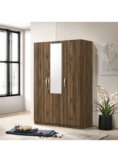 Buy Kulltorp Plus 3-Door Wardrobe With Mirror 52 x 182 x 120 cm in UAE