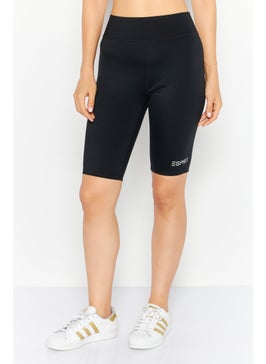 Buy Women Tight Fit Pull-On Cycling Short, Black in UAE