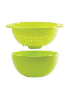 Buy GAB Plastic, Colander with Bowl Set, Drain Colander and washing bowl, Food Strainer Kitchen Accessory, Detachable Colander,
Cleaning Washing, Mixing Fruits and Vegetables, Made from BPA-free Plastic in UAE