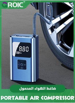 اشتري Tire Inflator Portable Air Compressor, Bike Pump, Air Pump for Car Tires with Digital Tire Pressure Gauge and Auto Shut-Off, Air Compressor for Bicycle, Motorcycle, Compact Car, Ball في السعودية