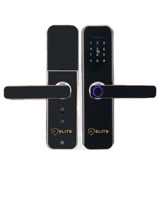 Buy ELITE EL 400 premium Smart Lock Fast Finger Print Recognition  Keyless Entry with Reversible App unlocking Digital security Door Biometric Fingerprint Scanner with IC Card in UAE