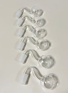Buy Set of 6 Mini Glass Home Decorative Heat Resistant Oil Lamp Vase 14 mm in UAE