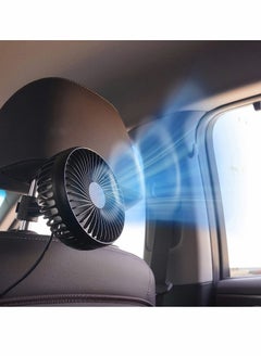 Buy Rear Seat Headrest Cooling Fan with USB Plug for Baby and Pet in Car/Vehicle in UAE