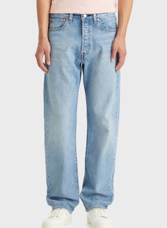 Buy Mid Wash Relaxed Fit Jeans in Saudi Arabia