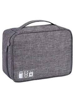 Buy Cable Organizer Bag Waterproof Gray in UAE