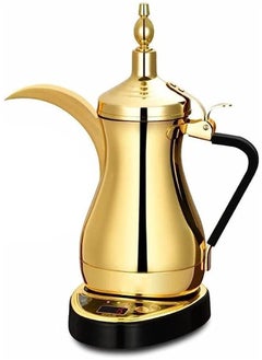 Buy Electric Arabic coffee maker, gold color, capacity 1000 ml in Saudi Arabia