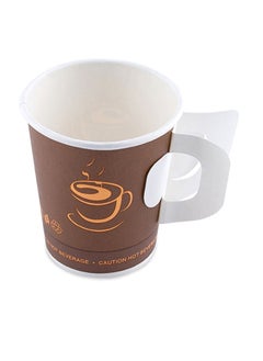 Buy Falcon 50-Piece Paper Cup with Handle Set 200 ml in UAE