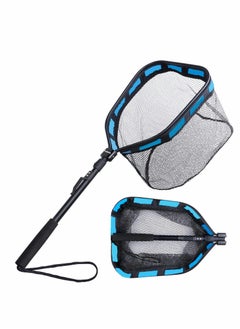 اشتري Floating Fishing Net for Steelhead, Salmon, Fly, Kayak, Catfish, Bass, Trout Fishing, Rubber Coated Landing Net for Easy Catch & Release, Compact & Foldable for Easy Transportation & Storage في الامارات