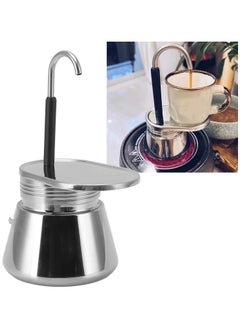 Buy Stainless Steel Single Spout Espresso Maker Italian Coffee Pot Large Capacity DIY Outdoor Coffee Cup for All Gas and Electric Ceramic Stove in Egypt