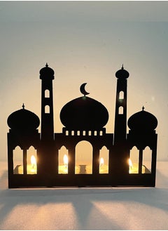 Buy Iron Candle Holder Ornaments, Tabletop Decoration Ornaments, Ramadan Eid Family Party Decorations in Saudi Arabia