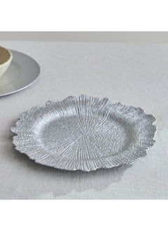 Buy Naz Scallop Charger Plate 33 x 2 x 33 cm in Saudi Arabia