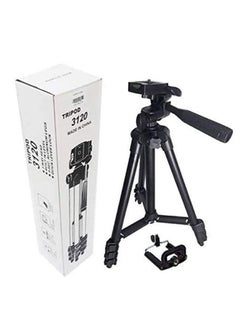 Buy Tripod Stand 53" Extendable Mini Cell Phone Tripod with Portable Pouch, Bluetooth Remote Shutter and Phone Mount for iPhone/Android Phone/Gopros/DSLR Cameras. in UAE