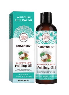 اشتري Coconut & Mint Teeth Whitening Pulling Oil 237ml في الامارات