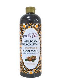 Buy African Black Soap Brightening Body Wash With Shea Butter Extracts 1000ml in UAE