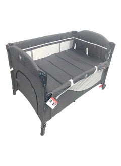 Buy Foldable Baby Bed Two-Layer Attachable With Parents Bedside And With Mosquito Net From Birth to 4 years in Saudi Arabia