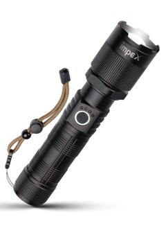 Buy Rechargeable Flashlight,15 Laser LED Torch 800 Lumens, Aircraft Non-Corrosive Aluminum Body, Adjustable Focus,2000mAh Battery, Type-C Charging Port,2 Years Warranty-Hunter Z1 Plus in Saudi Arabia