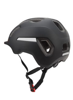 Buy Commuting helmet, detachable lining leisure cycling protective helmet, anti fall, anti-collision, breathable, suitable for electric bicycles,  unisex,black in Saudi Arabia