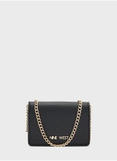 Buy Chain Detailed Flap Over Crossbody in UAE