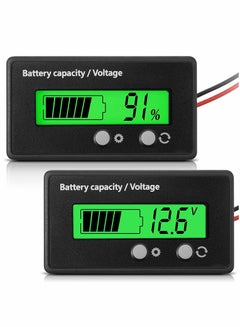 Buy Battery Indicator, Golf Cart Battery Meter, Front Setting, Switch Key, Battery Capacity Voltage Indicator, Battery Gauge, for Acid, Lithium-ion Detect, 1PCS (Green) in UAE