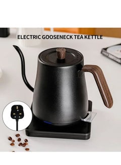  Electric Kettle, 100% Stainless Steel Tea Kettle, Electric  Gooseneck Kettle with Auto Shut Off, Pour Over Kettle for Coffee & Tea,  0.8L,1000W,Matte Black: Home & Kitchen