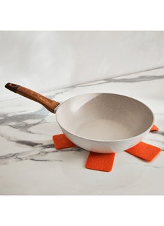 Buy La Natura Forged Induction Wok with Trivet 48 x 10.5 x 28 cm in Saudi Arabia