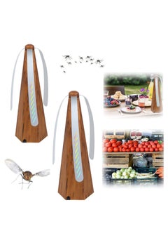 Buy Fly Fans for Tables Indoor Outdoor Meal, 2 pcs Fan Picnic Restaurant Fan, Portable Table Keep Your Food Clean, Upgraded Keeps Flies Away in UAE