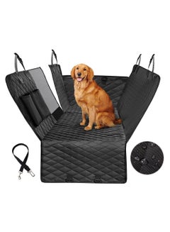 اشتري Car Back Seat Dog Seat Cover Special Waterproof Belt Mesh Window Anti-Scratch Anti-Slip Car Hammock في الامارات