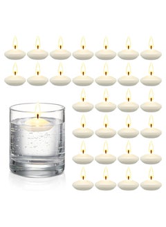 Buy 15 Pcs 1.5'' Unscented Floating Candles for Centerpieces Floating Warm Tealights Candles Floating Candles for Wedding Party Decoration (White) in Saudi Arabia