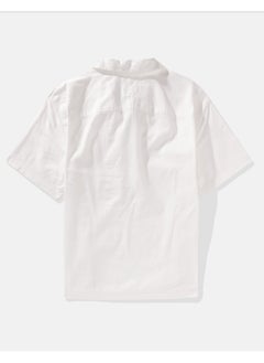 Buy AE Linen-Blend Popover Shirt in Saudi Arabia