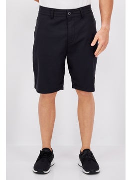 اشتري Men Regular Fit Brand Logo Cargo Short, Dark Navy Blue في الامارات