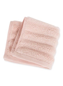 Buy Wave Zero Twist Face Towel Peach - 550Gsm 30X30Cm in UAE