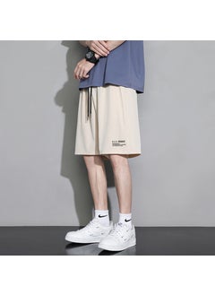 اشتري Summer Ice Silk Quick-Dry Basketball Shorts Khaki في الامارات