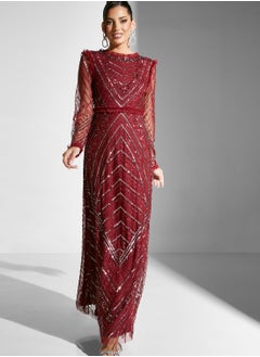 Buy High Neck Embellished Dress in Saudi Arabia