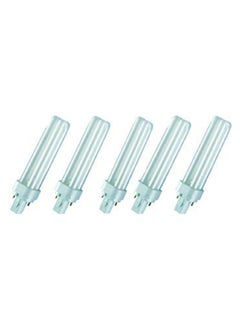 اشتري Osram Dulux D 18W Cool White 4000K Compact Fluorescent Bulb 2-Pin Pack of 5 في الامارات