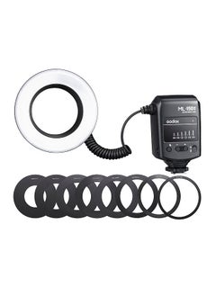 اشتري Godox ML-150II Universal Macro Ring Flash Light 11 Levels Adjustable Brightness GN12 Fast Recycle with 8pcs Adapter Rings Replacement for Canon Nikon Sony DSLR Camera في السعودية